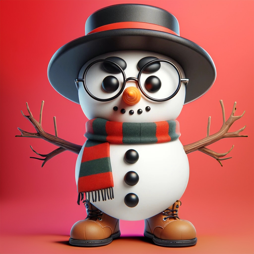 Winter Snowman Emojis app icon