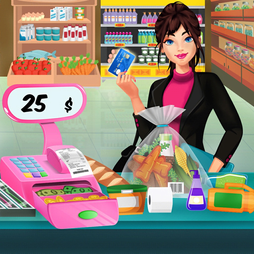 Supermarket Shopping & ATM Fun app icon