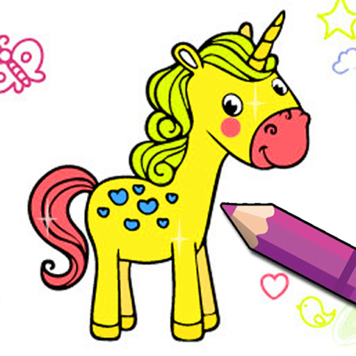 Coloring Book Paint Color Game app icon