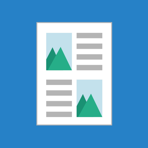 Picture to PDF converter app icon