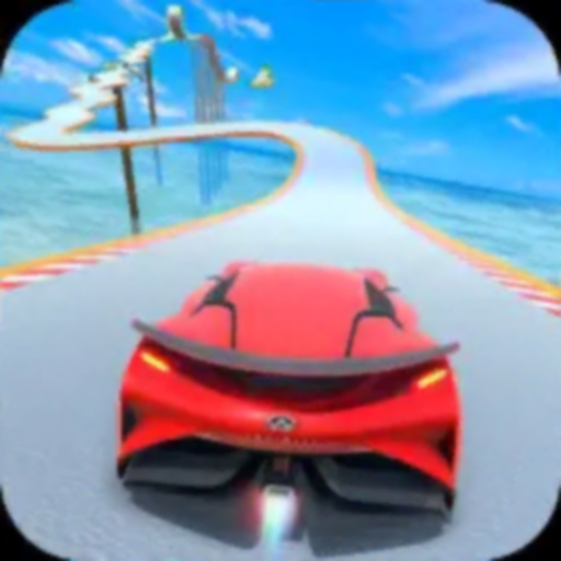 GT Car Mega Jumps Over The Sea app icon