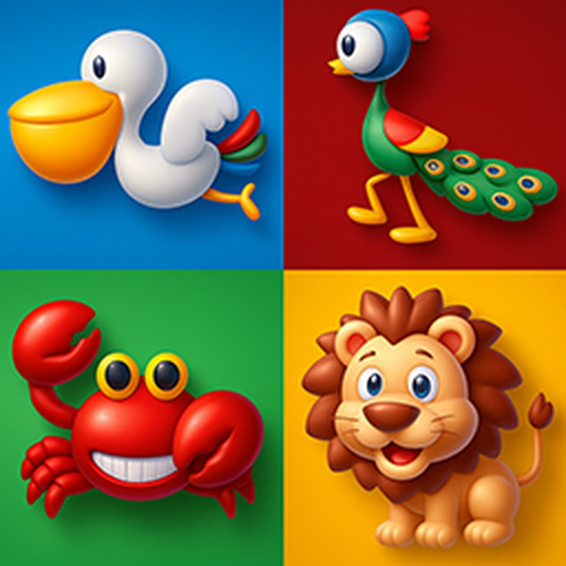 Memory Cartoon - Animals app icon