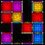 Dots and boxes neon timbiriche icon