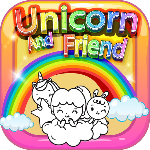 Unicorn And Friend Color Book app icon