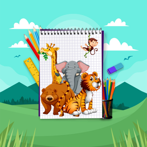 Draw Animals Step by Step app icon