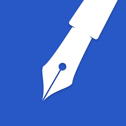Blue Sketch - Handwritten note app icon