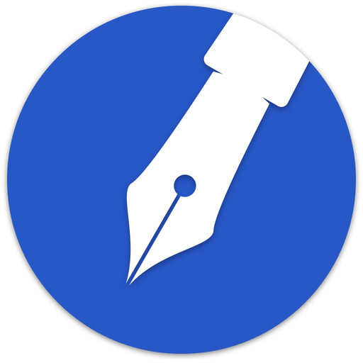 Blue Sketch - Handwritten note app icon