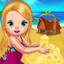 School Girl Vacation Trip Fun icon