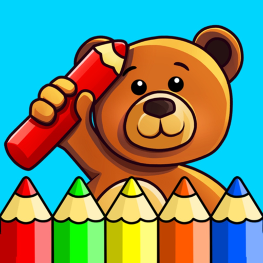Colouring game kids toddlers app icon