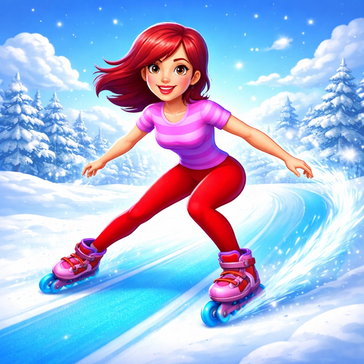 Sky Roller Skating Girl app icon