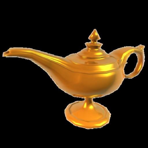 Genie lamp make me wish app icon