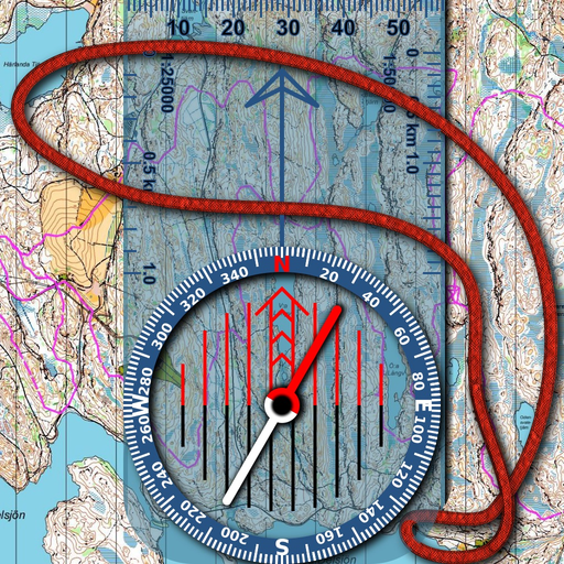Orienteering Compass & Map app icon