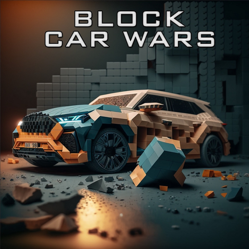 Brick Car Crash Block Car Wars app icon