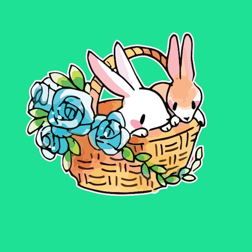 Bunny Blossom Stickers app icon