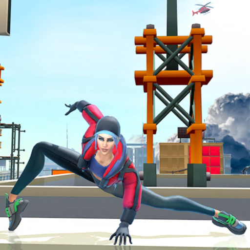 Rope Flying - Girl Super Hero app icon