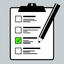 Waiter notepad for orders icon
