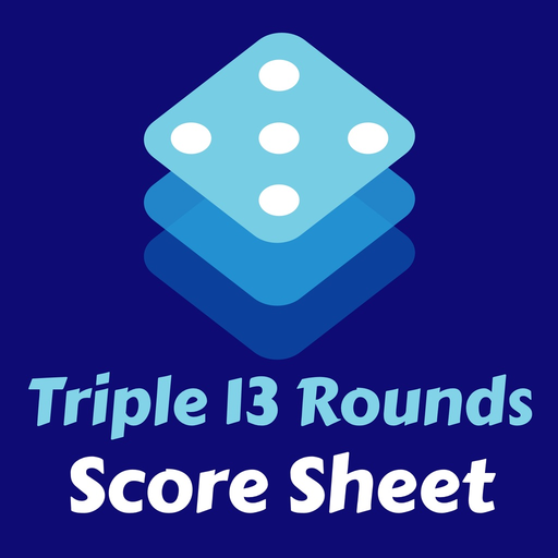 Triple 13 Rounds Score Sheet app icon