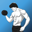 Home workout - muscle builder icon