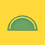 Protractor Edge-angle measure icon