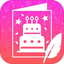 Birthday Photo Frame With Cake icon
