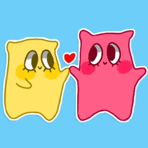 Cute pillow stickers & emoji app icon