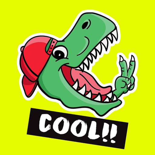 Dinosaur: Animated Stickers app icon