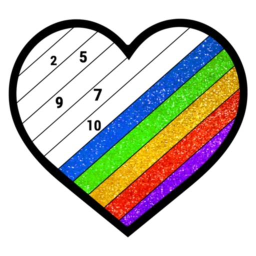 Glitter Color By Number Pages app icon