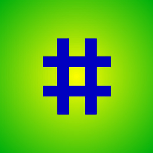 Hashtags em Português app icon
