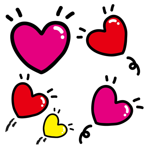 Hearts 4 Stickers app icon