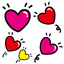 Hearts 4 Stickers icon