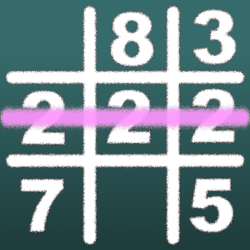 Number Tic-Tac-Toe IQ Puzzle app icon