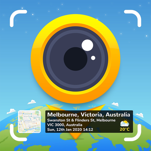 GPS Map Camera: Geo Photos app icon