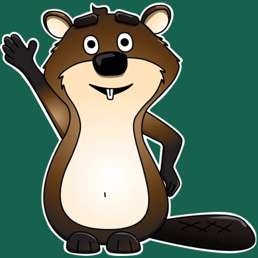 Funny Beaver stickers & emoji app icon
