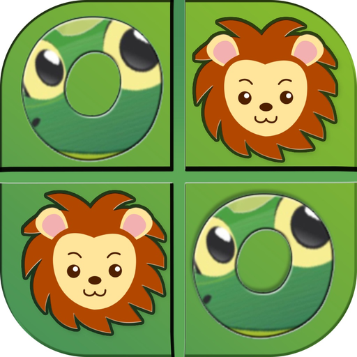 Tic Tac Toe Game XO XO JUNGLE app icon