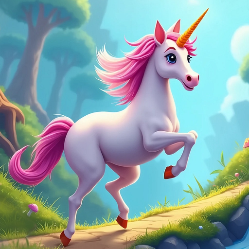 Unicorn dash : Magical Sky run app icon