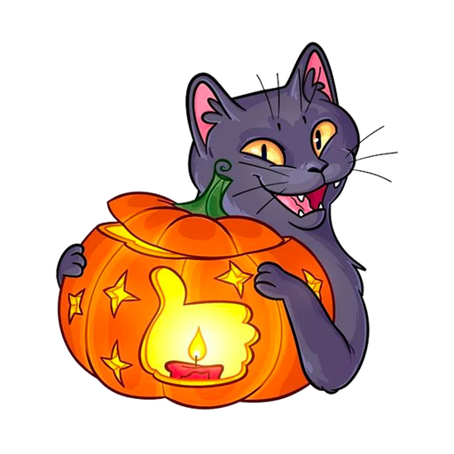 Cat Halloween Emoji Stickers app icon