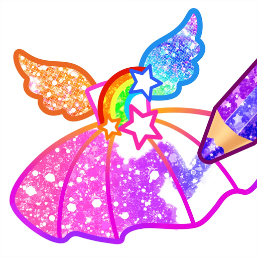 Coloring Glitter Princess app icon