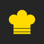 Yellow Delivery Food icon