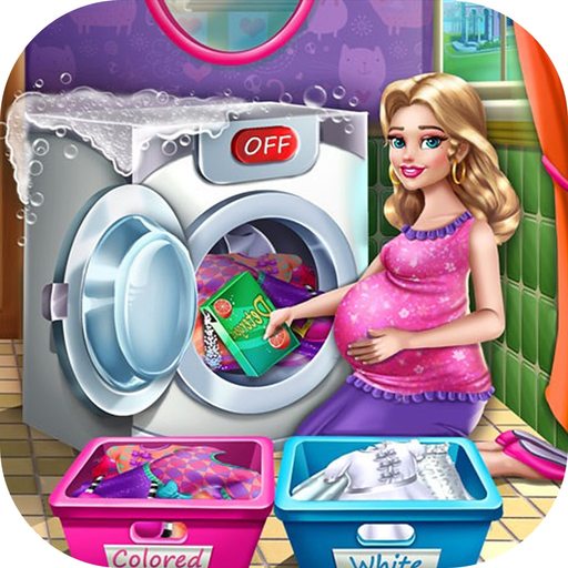 Mommy Washing Clothes app icon