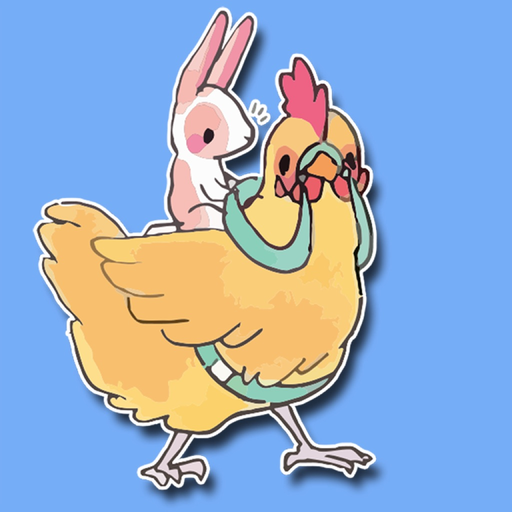 Chicken Bunny Stickers app icon