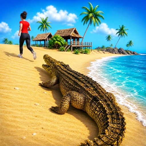 Crocodile Sea Monster Survival app icon