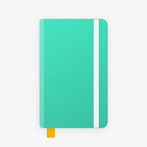 Turquoise diary—personal diary app icon