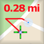 Measure Distance On Map icon