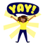 Yay God Stickers icon