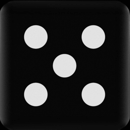 Black dice app icon