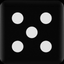 Black dice icon