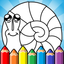 Drawing and coloring for kids icon