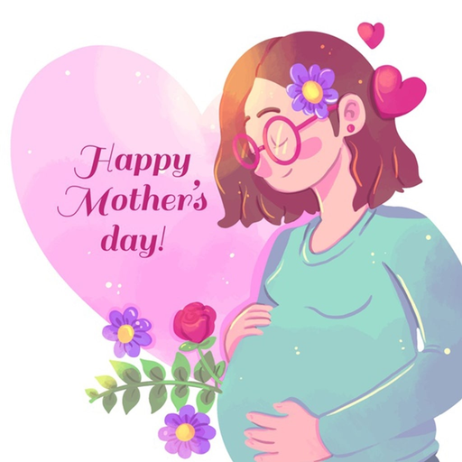 Mother's Day photo frames Card app icon