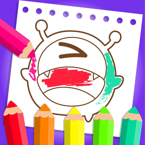 CandyBots Coloring Book Kids app icon
