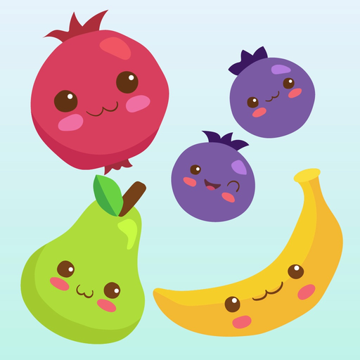 Kawaii Fruits And Vegetables app icon